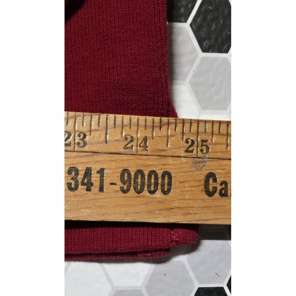 VTG Polo Ralph Lauren Mens Burgundy Quarter Zip Sz XL Pullover Sweater Mock Neck - Picture 11 of 13